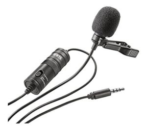 Boya BYM1 Omnidirectional Lavalier Condenser Microphone with 20ft