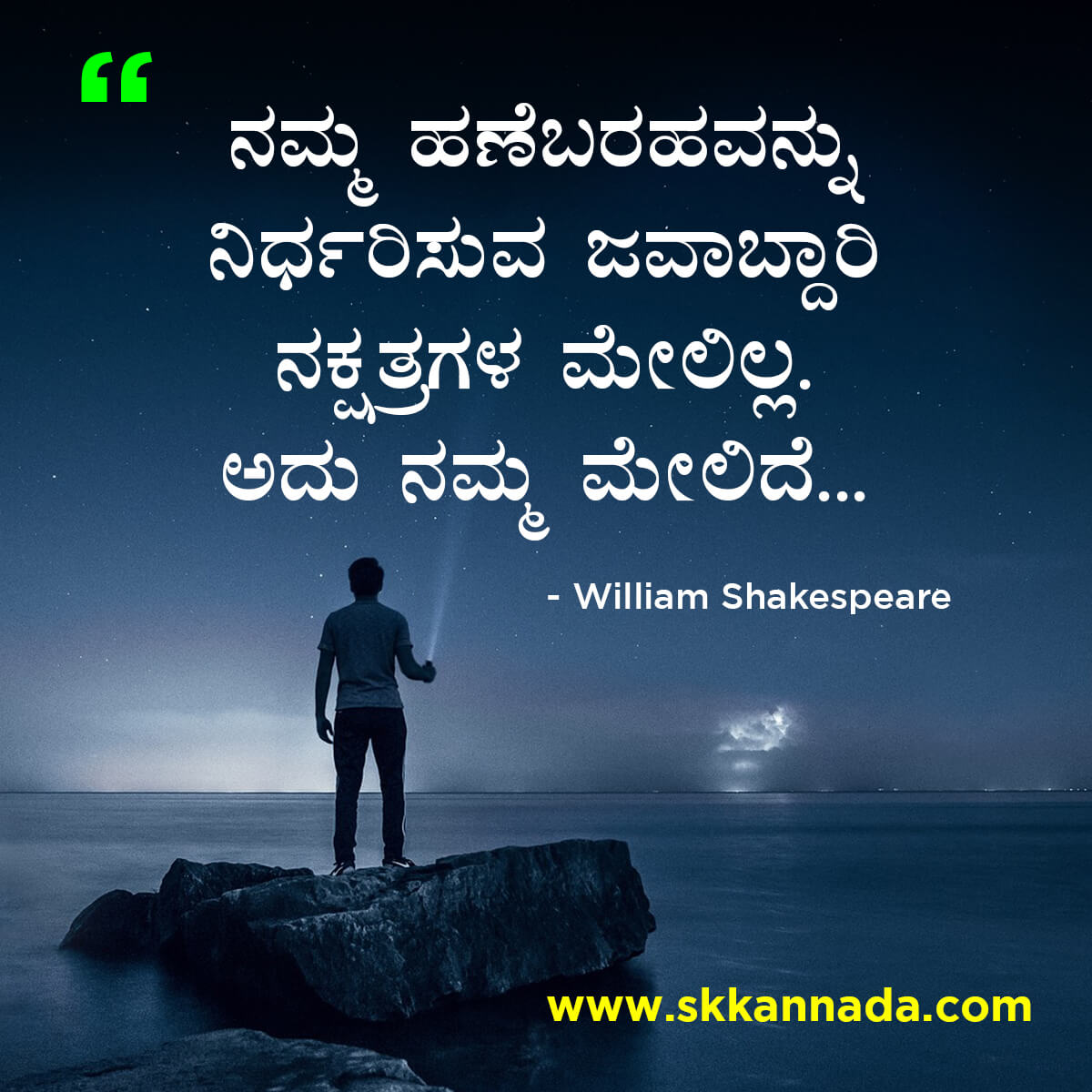 Best Quotes of William Shakespeare in Kannada