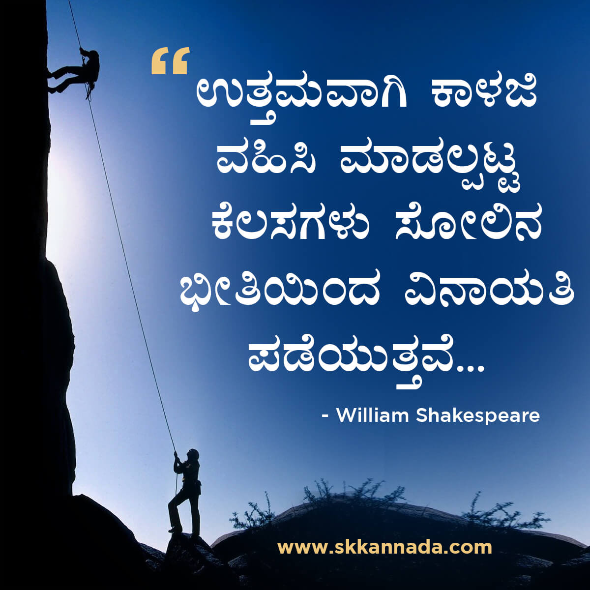 Best Quotes of William Shakespeare in Kannada