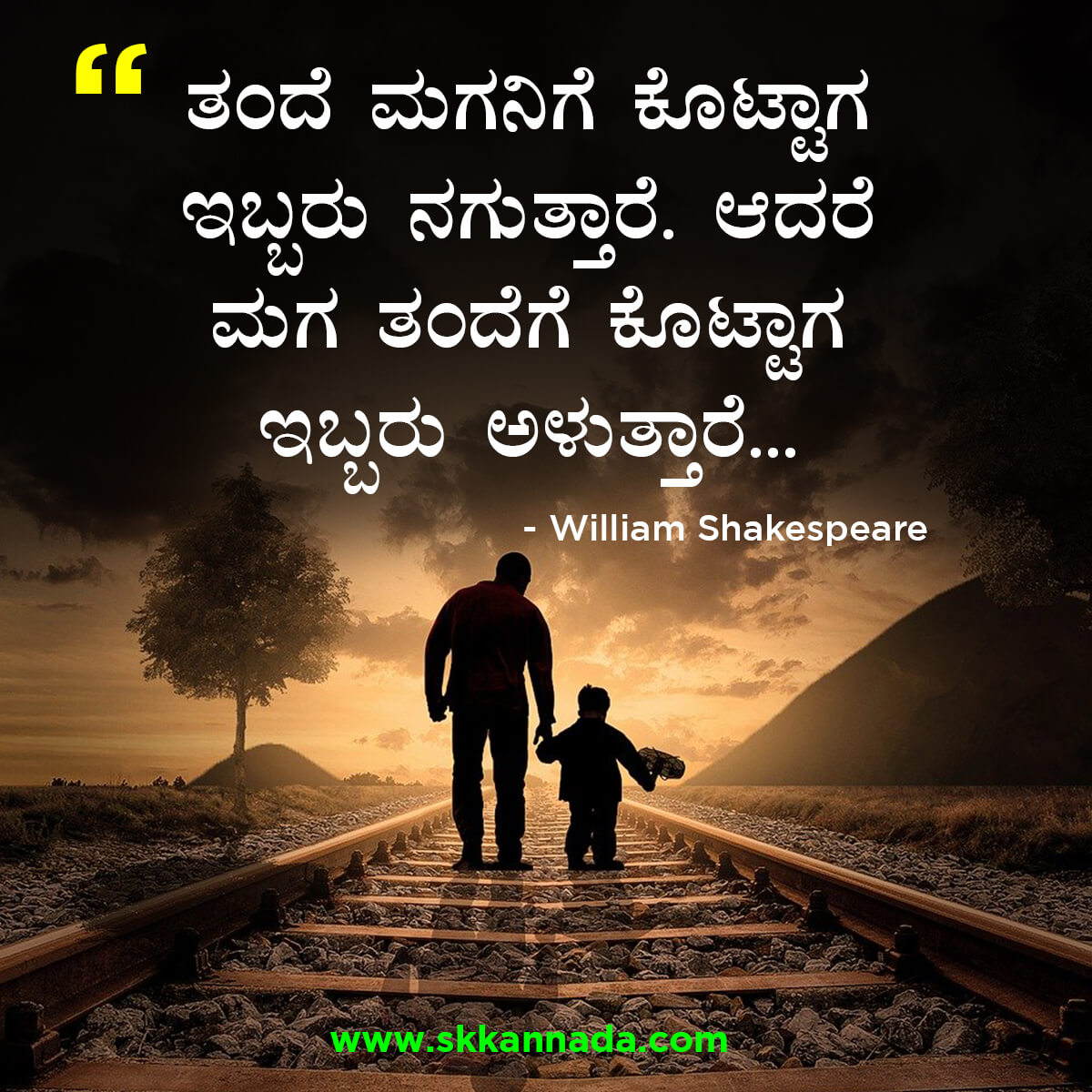 Best Quotes of William Shakespeare in Kannada