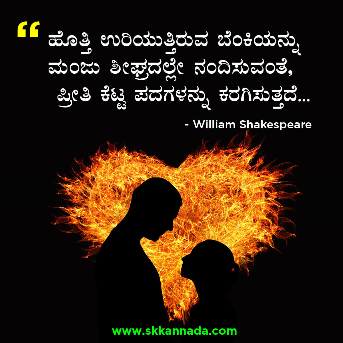 Best Quotes of William Shakespeare in Kannada