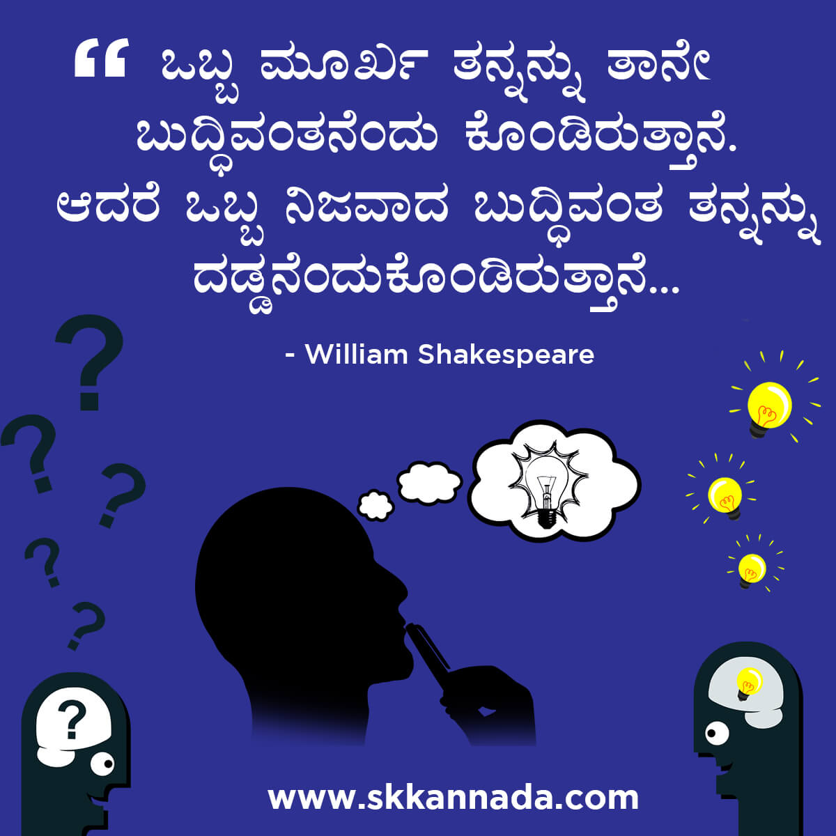 Best Quotes of William Shakespeare in Kannada