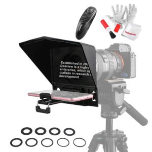 Desview T2 Portable Teleprompter Kit with Lens Adapter Ring