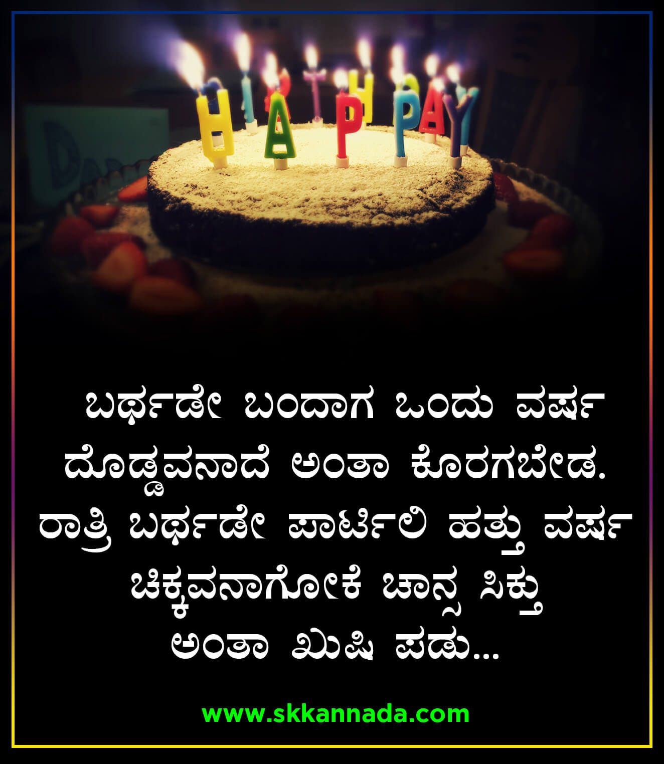 Happy Birthday Wishes in Kannada