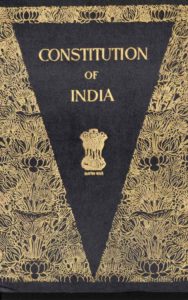 THE CONSTITUTION OF INDIA book cover
