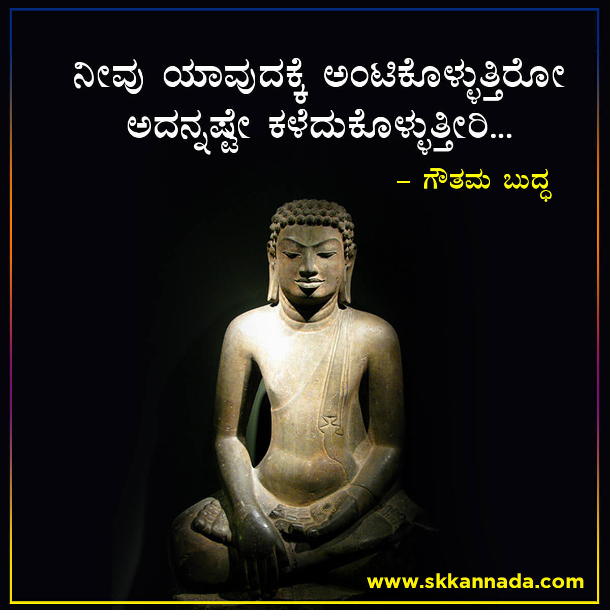 Gautam Buddha Quotes in Kannada